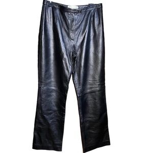 Valerie Stevens (EUC) Lined High Waist Genuine Leather Pants Size 10